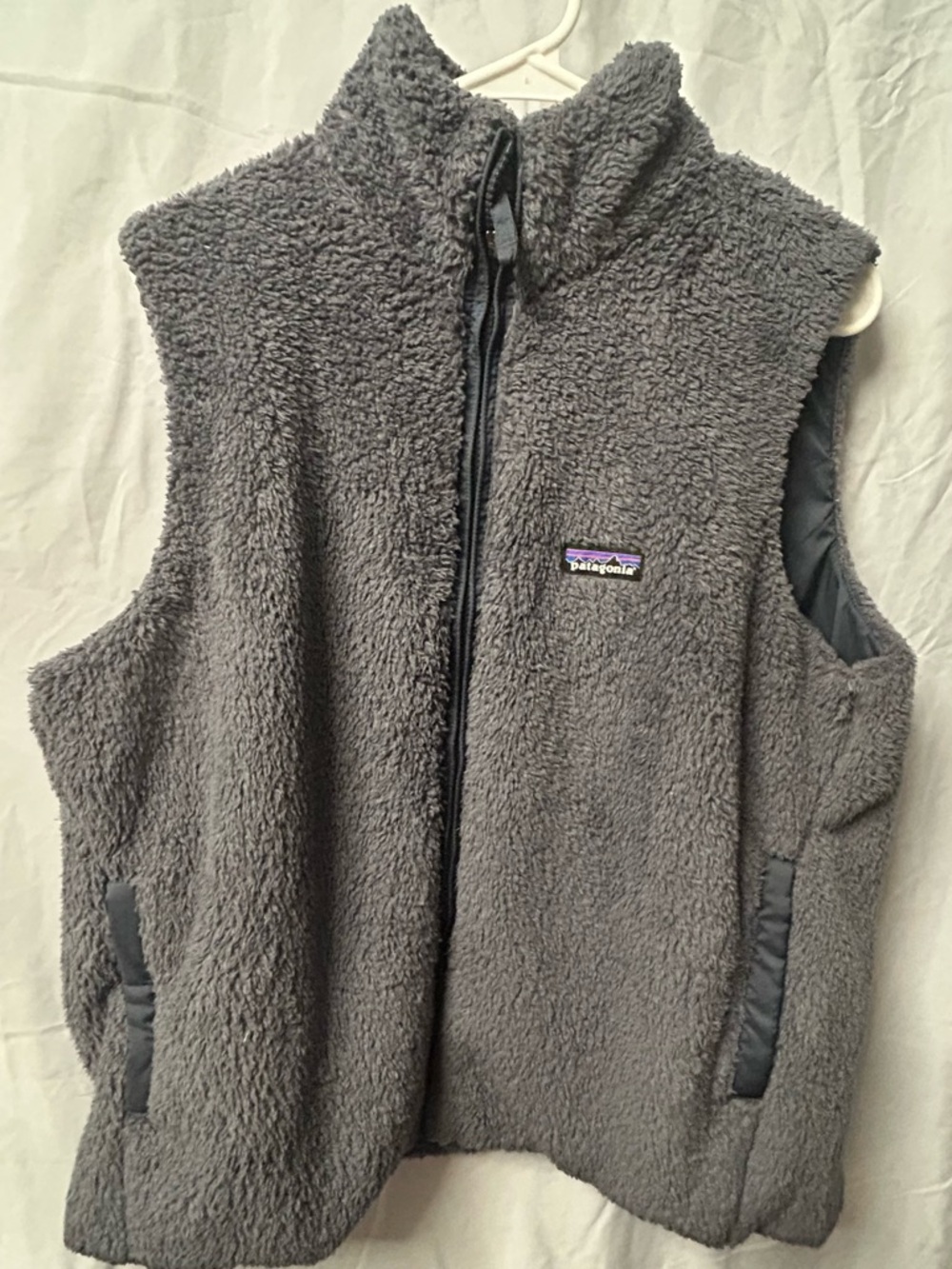 Patagonia Gray Sherpa Fleece Vest